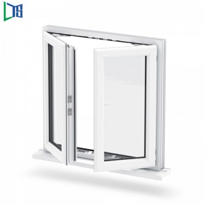 Horizontale Aluminium-Flügelfenster-Doppelverglasung mit Pulverbeschichtung für Wohn- oder Gewerbezwecke