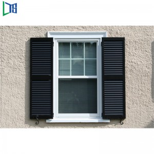 Fensterläden aus gehärtetem Glas und Aluminium mit einstellbarer Belüftung und Sicherheitsgitter